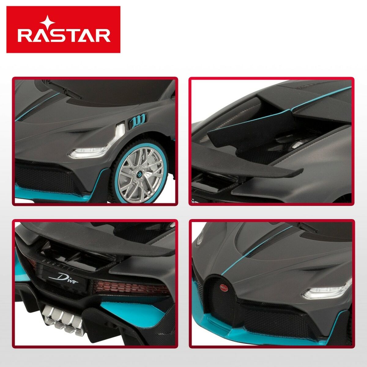Fjernstyrt bil Bugatti (4 enheter)